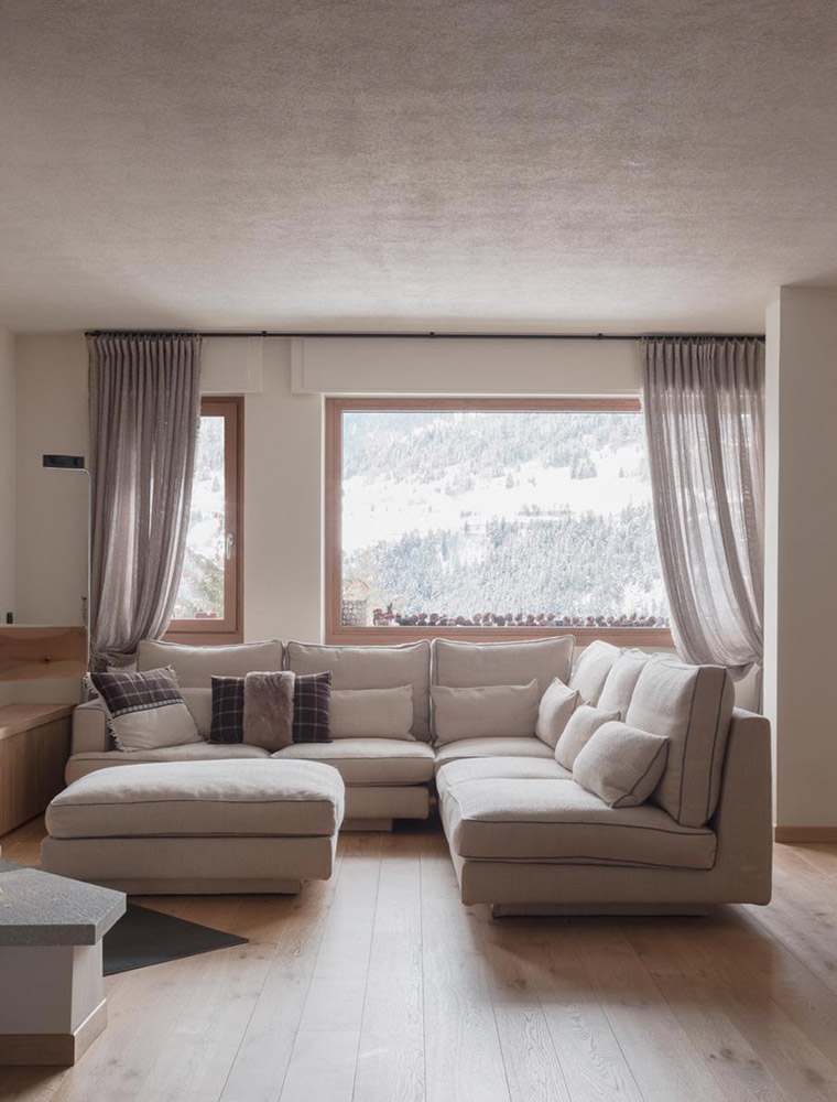 gius interior milano studio progettazione montagna tende tessuti divani